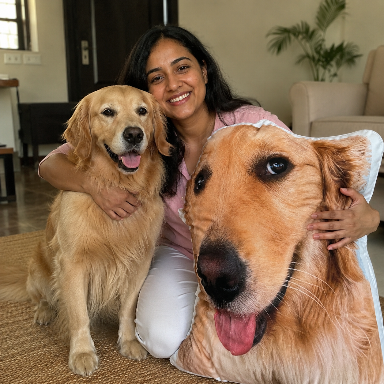 Memerio Custom Dog Pillow: Your Best Friend, Now a Hug You Can Keep