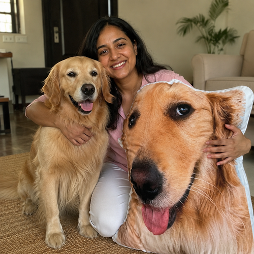 Memerio Custom Dog Pillow: Your Best Friend, Now a Hug You Can Keep